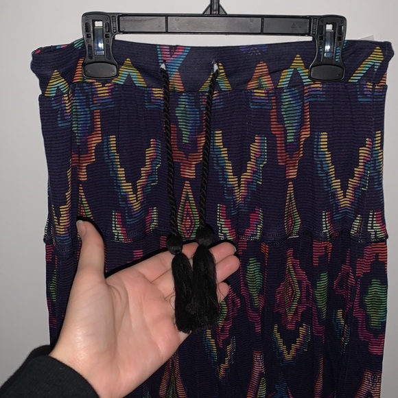 Desigual Tiered Maxi Drawcord Waist Knit Skirt Size S - Picture 10 of 16